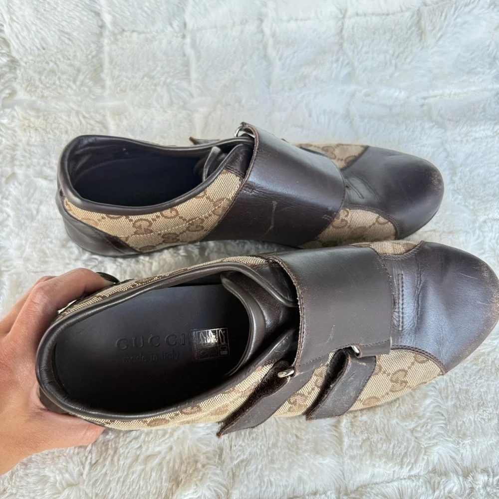 Gucci Brown and Tan Men's Sneakers - Picture 2 of 7